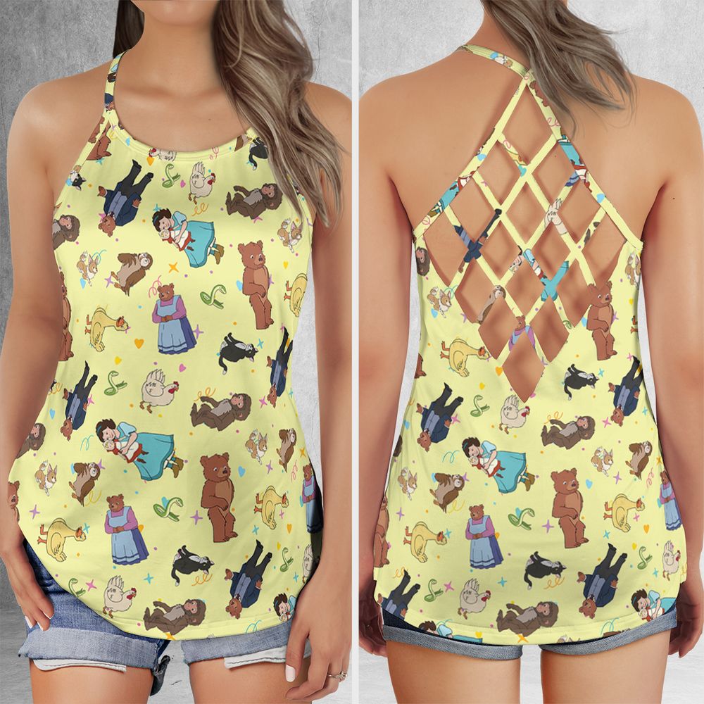 Criss Cross Tank Top - BZ1VGFB9 -  - 1