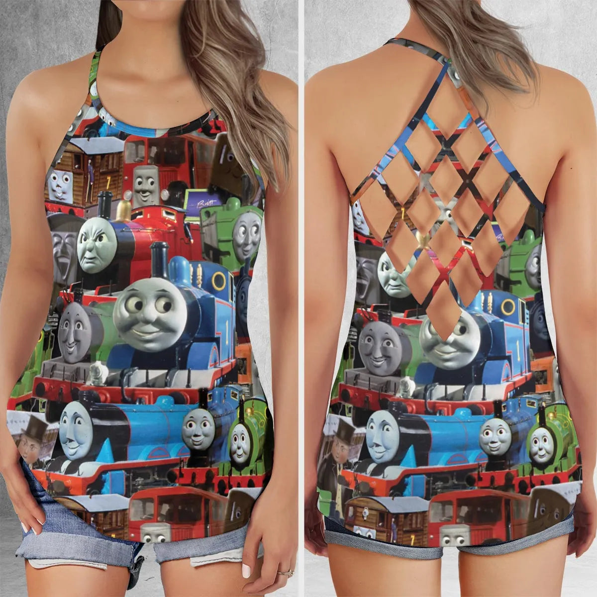 Criss Cross Tank Top - VRYV65VT