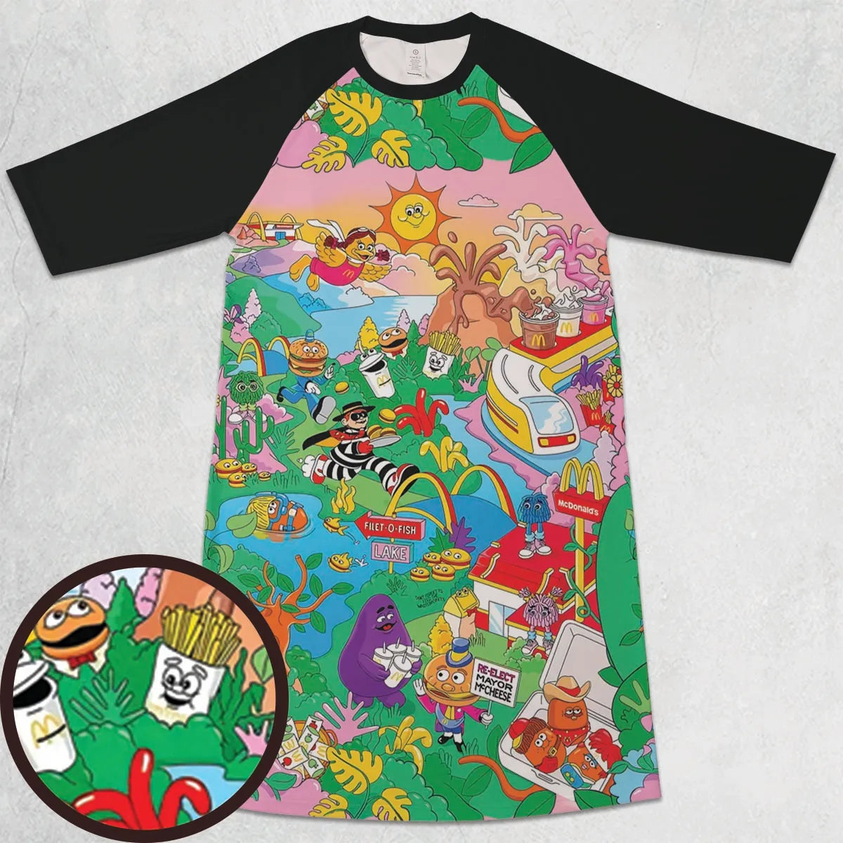 3/4 Sleeve Raglan Dress - EPPWLGEZ