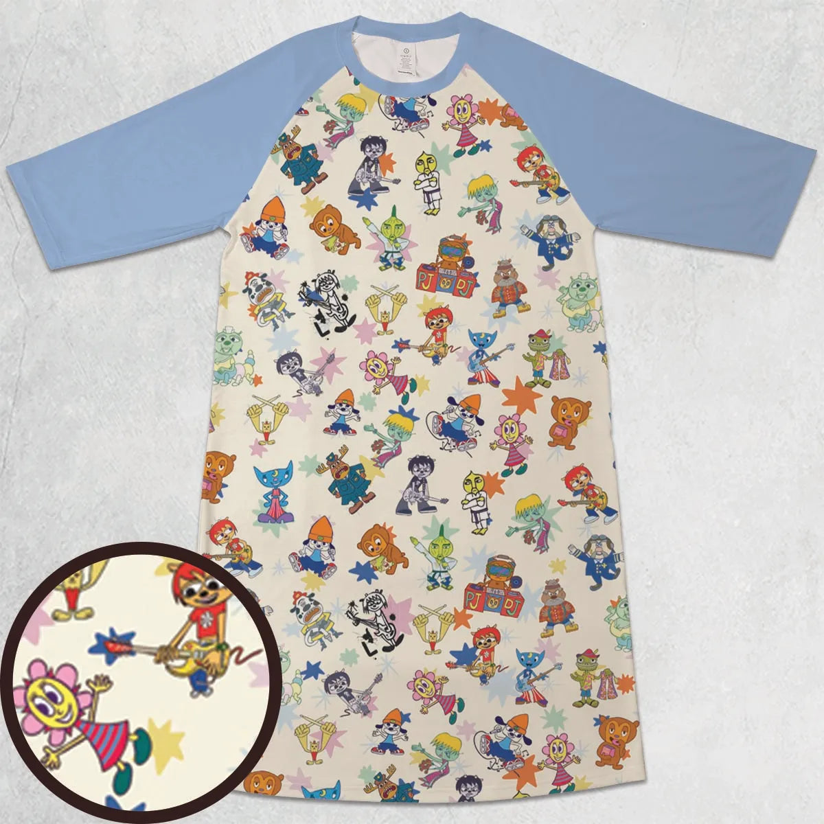 3/4 Sleeve Raglan Dress - UJVMD3PR