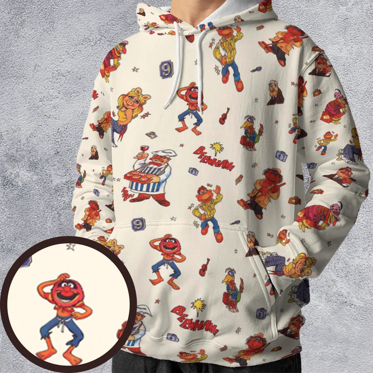 All-over Print Hoodie - JX2C55VK