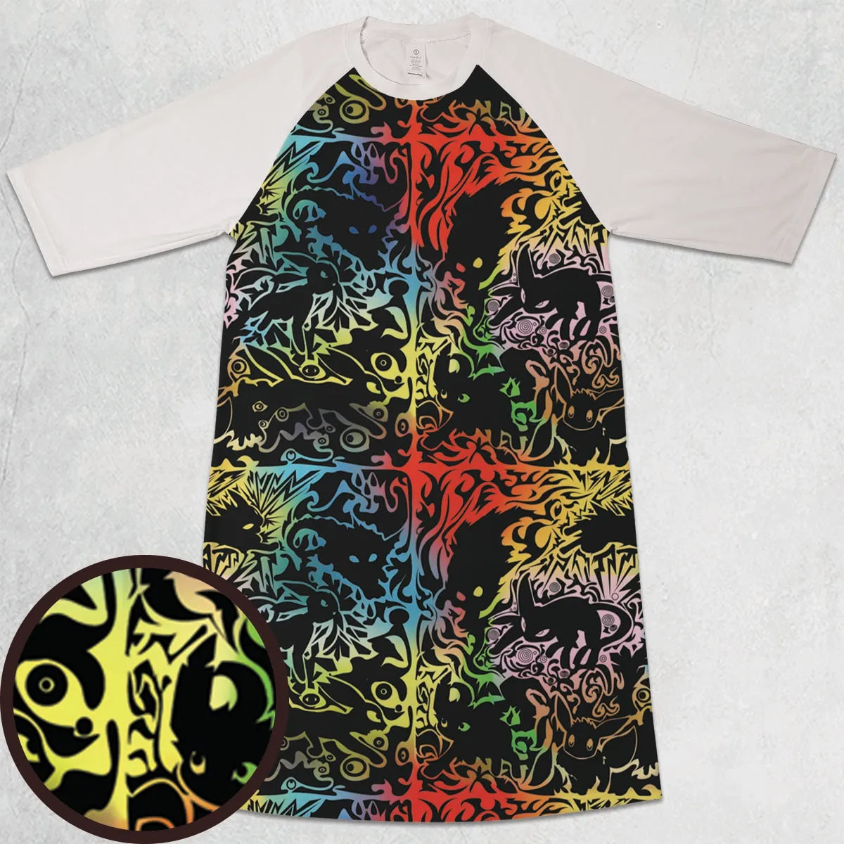 3/4 Sleeve Raglan Dress - 4ATLNHS2