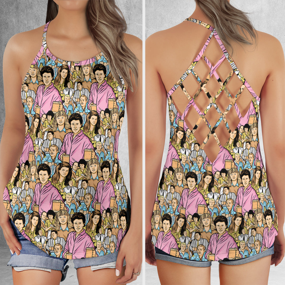 Criss Cross Tank Top - 4RQ4CX6U