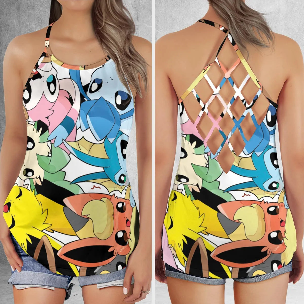 Criss Cross Tank Top - 5UNSKG7A