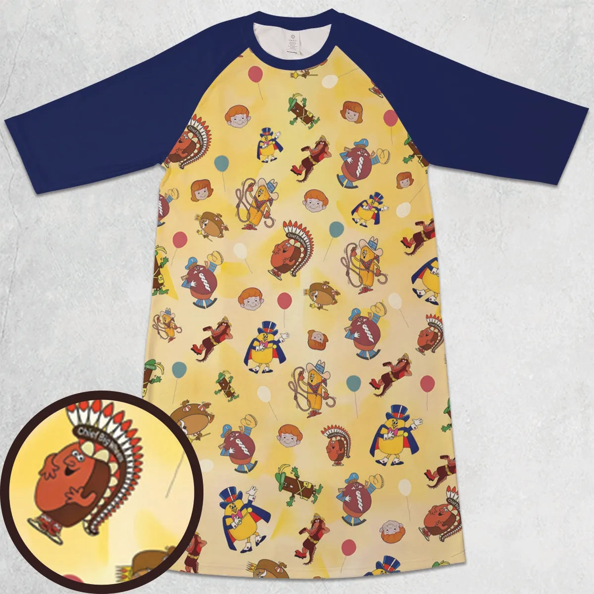 3/4 Sleeve Raglan Dress - LUBPPREB