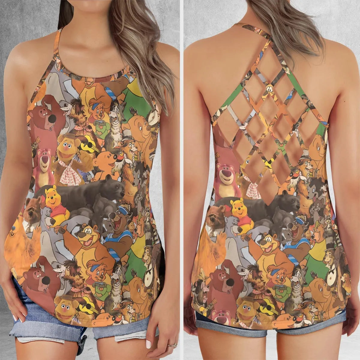 Criss Cross Tank Top - YX5HJGSH