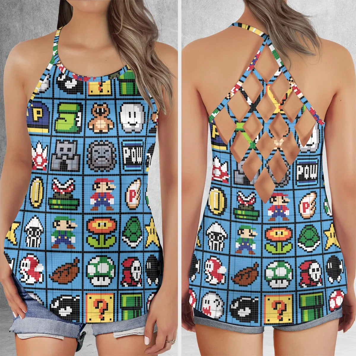 Criss Cross Tank Top - 3R9KA5DA