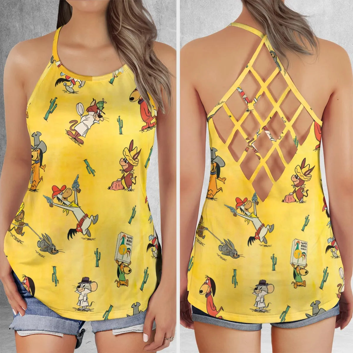 Criss Cross Tank Top - XE8UCL7K