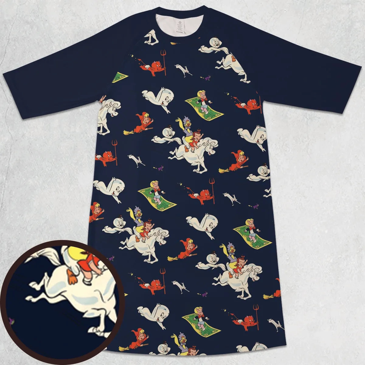3/4 Sleeve Raglan Dress - UYCK86EY