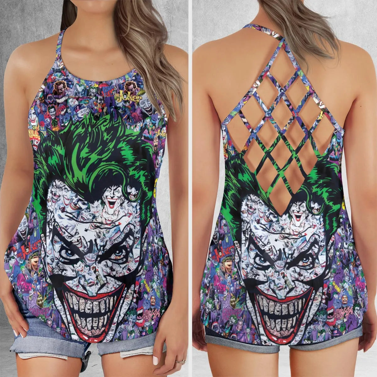 Criss Cross Tank Top - W9BACJ8Q