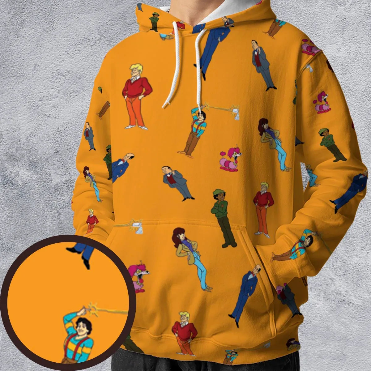All-over Print Hoodie - CK62LVBL