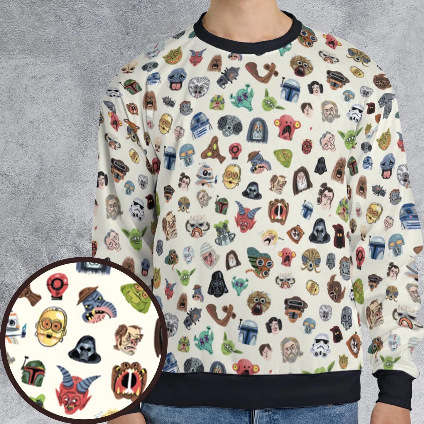 All-over Print Sweatshirt - VYLGLN8R