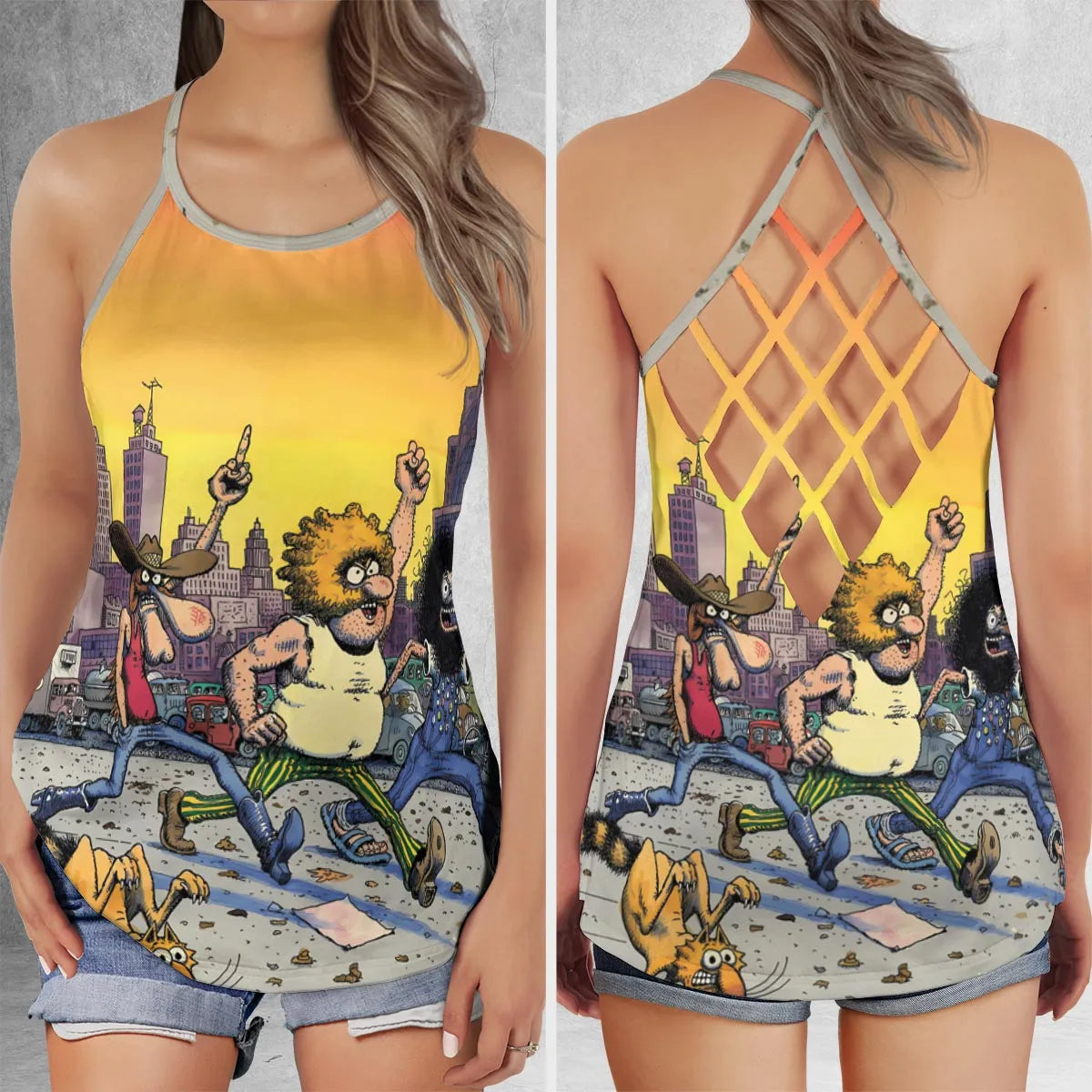 Criss Cross Tank Top - X5XAZ6E4