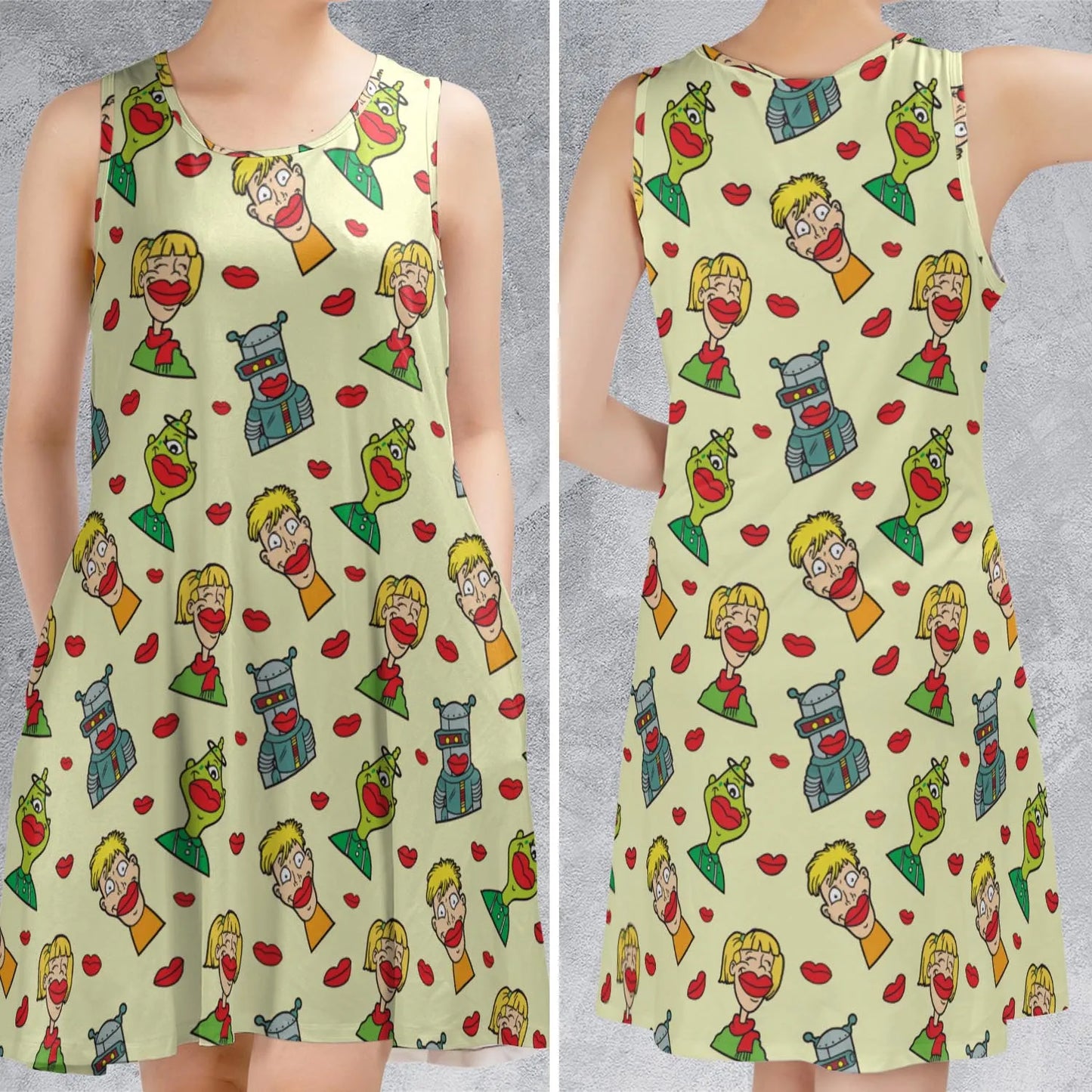 Sleeveless Dress - WVBE7127