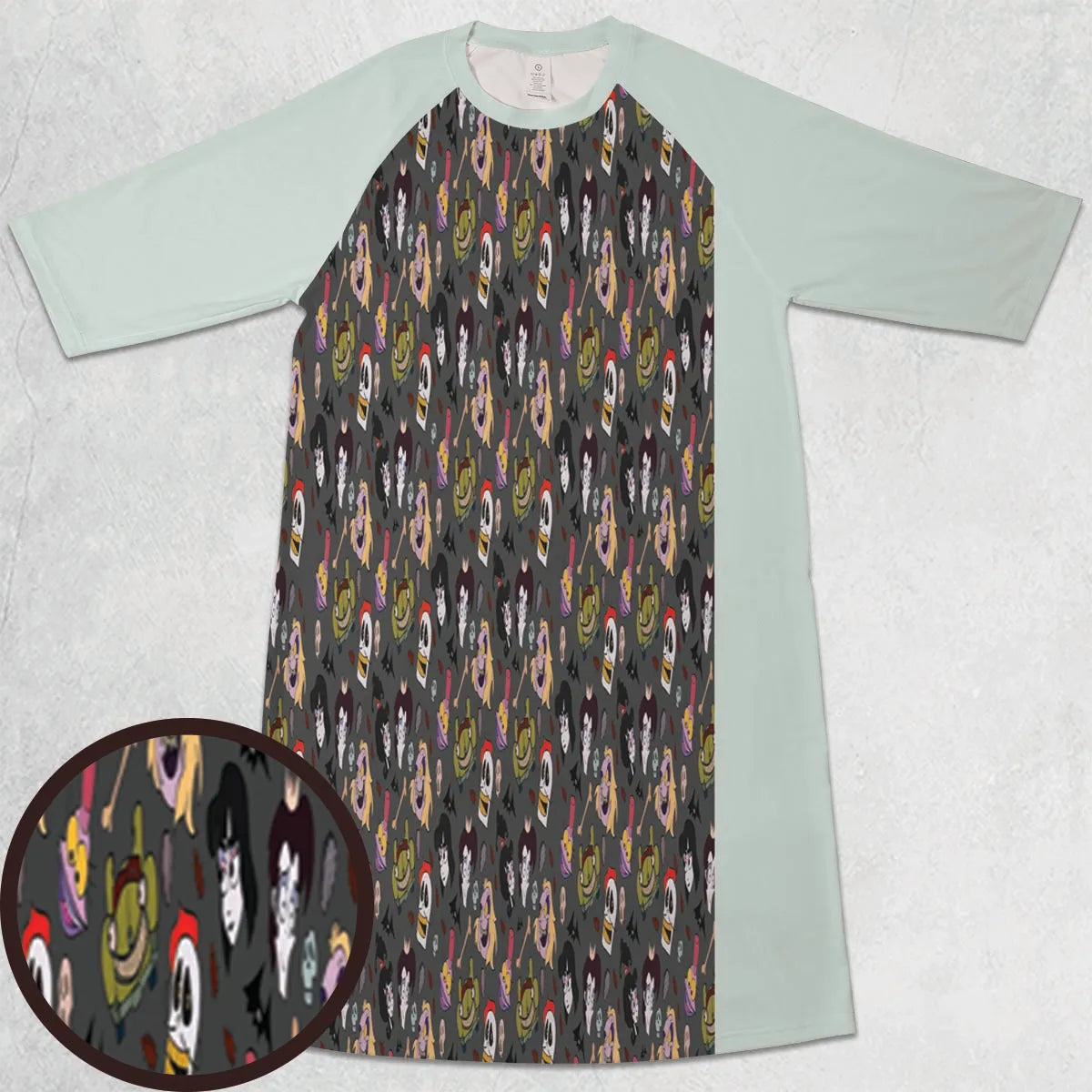 3/4 Sleeve Raglan Dress - D47XMTKH
