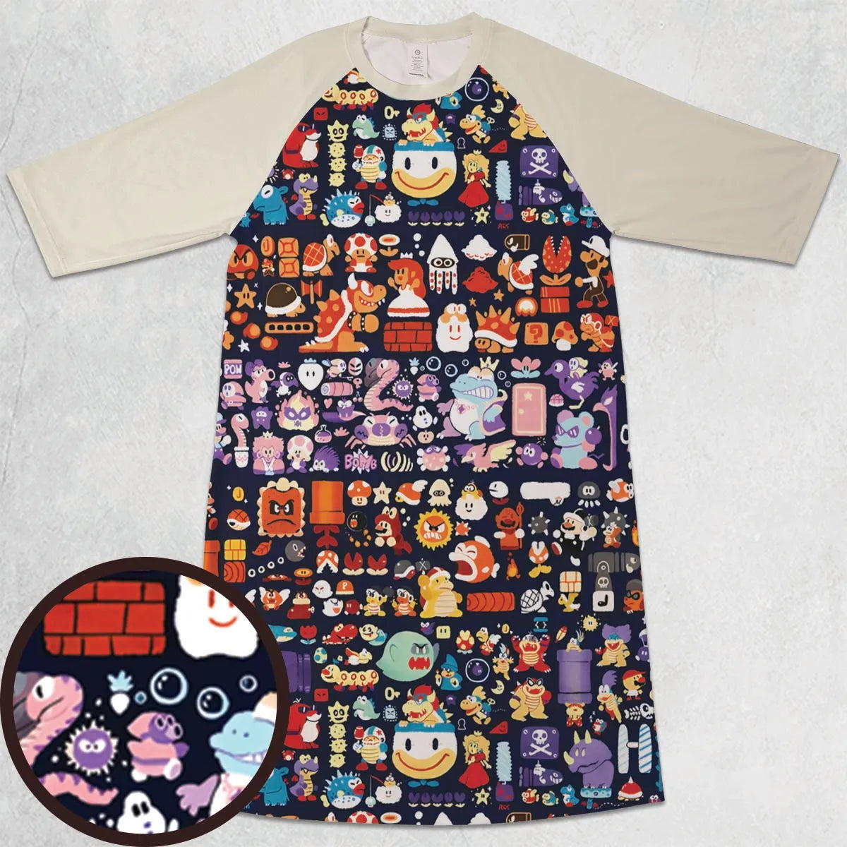 3/4 Sleeve Raglan Dress - AQCR7HKS