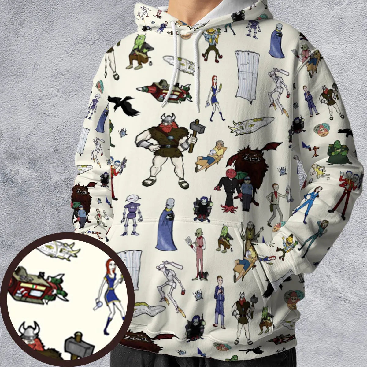 All-over Print Hoodie - NX5Q1NUV