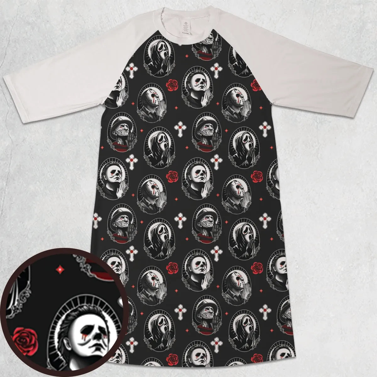 3/4 Sleeve Raglan Dress - U4EH8SPE