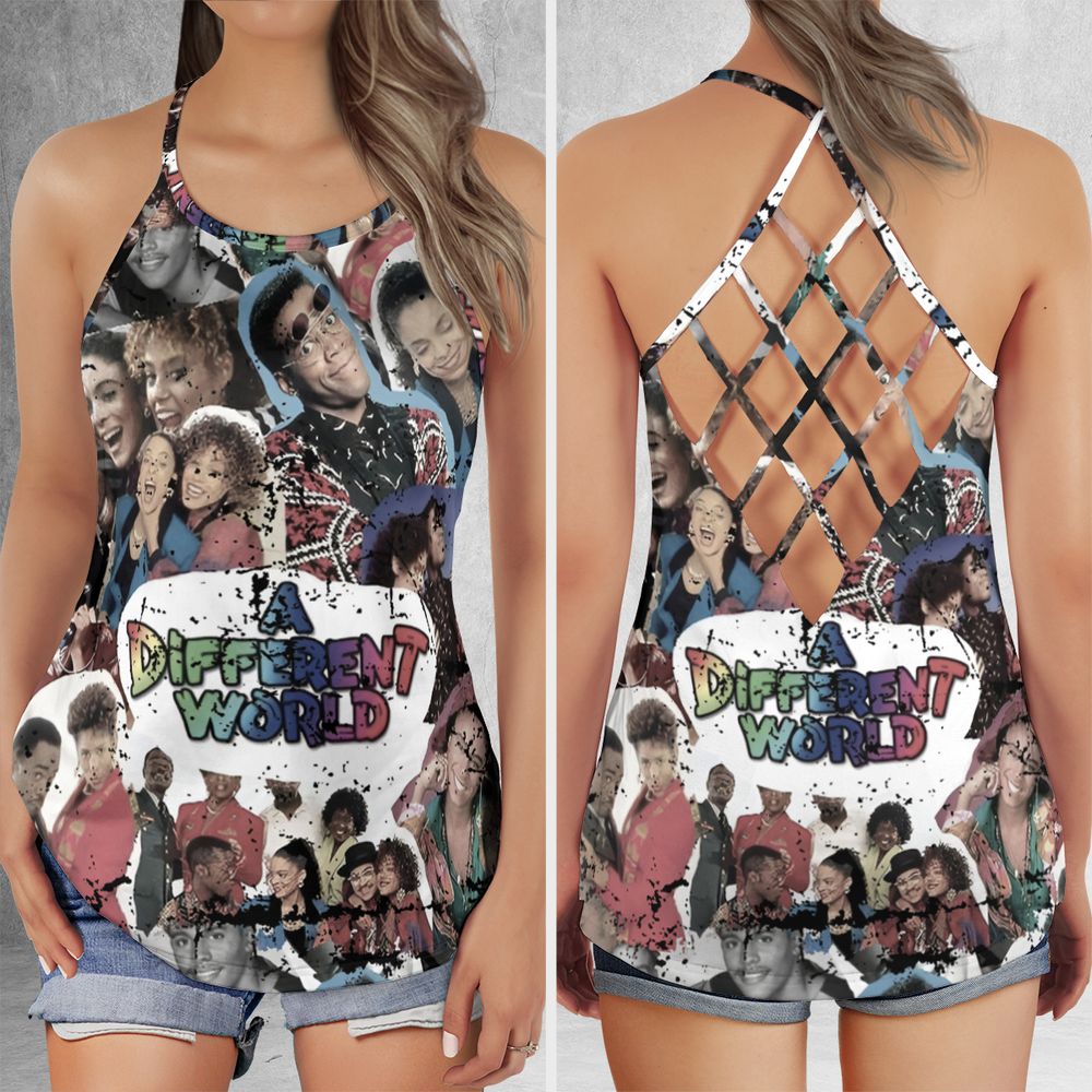 Criss Cross Tank Top - E6T9PU1B -  - 1