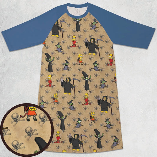 3/4 Sleeve Raglan Dress - DDSP3SY8