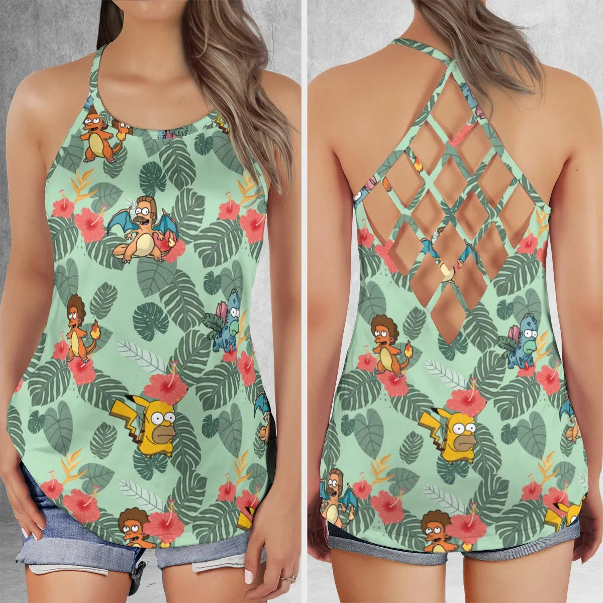 Criss Cross Tank Top - S17NPY3G
