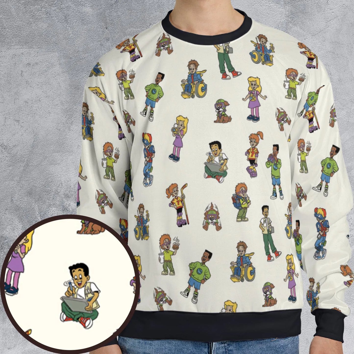 All-over Print Sweatshirt - ZZFBMGFG