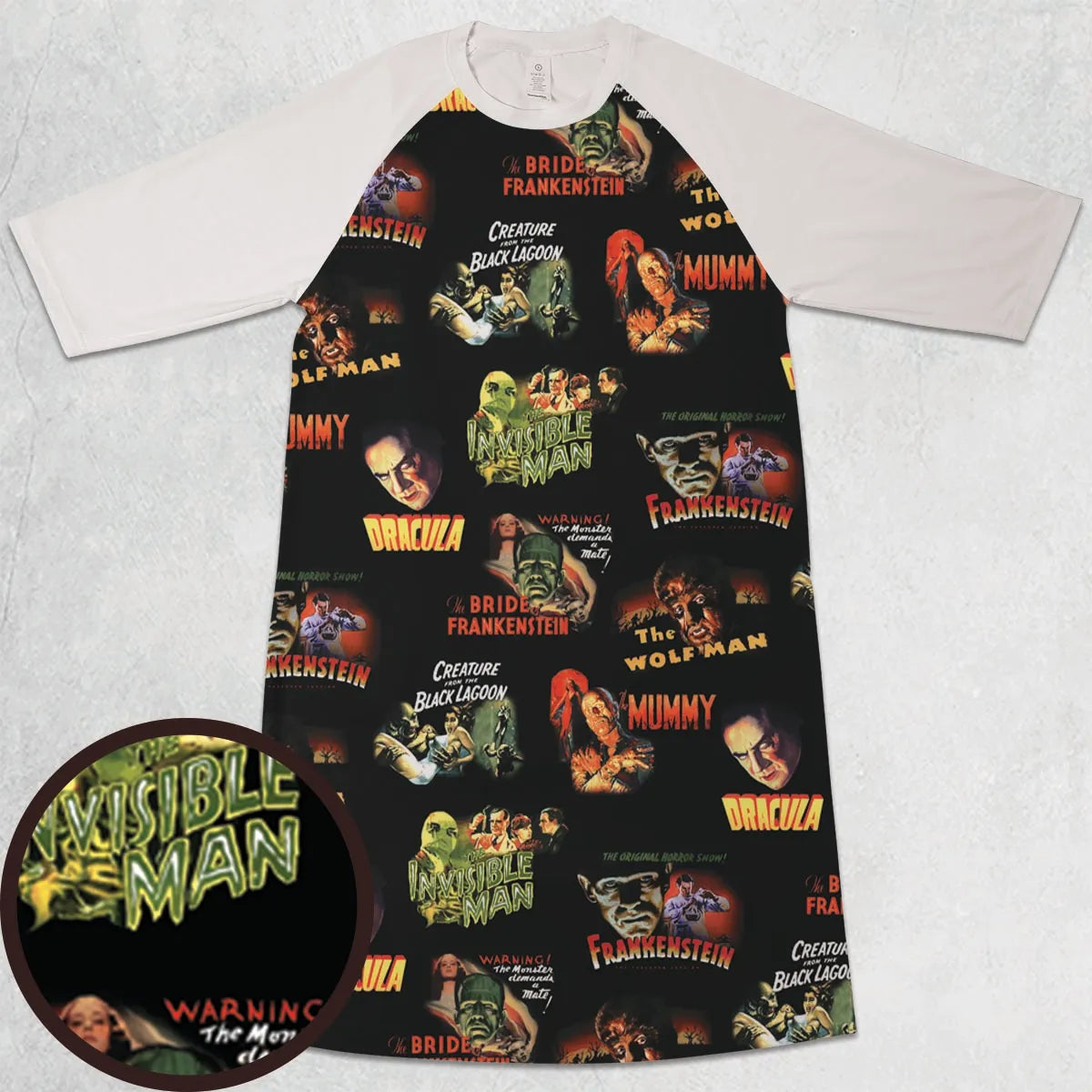 3/4 Sleeve Raglan Dress - 65YBZQ7R