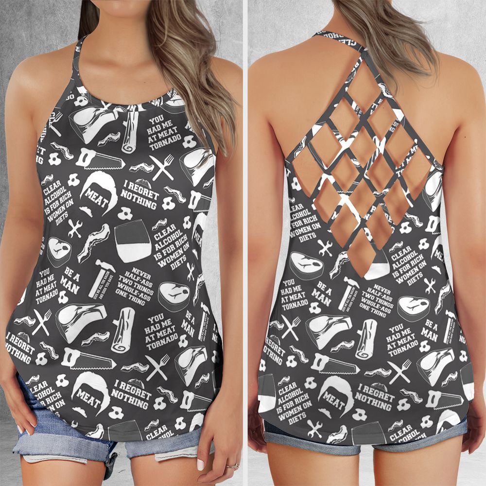 Criss Cross Tank Top - C1KE5H8L -  - 1