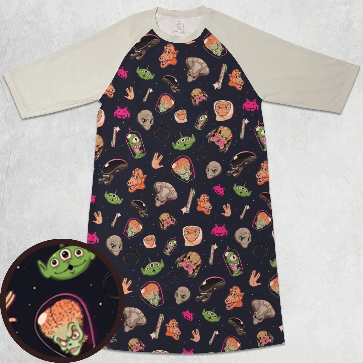 3/4 Sleeve Raglan Dress - 8YE7EN88