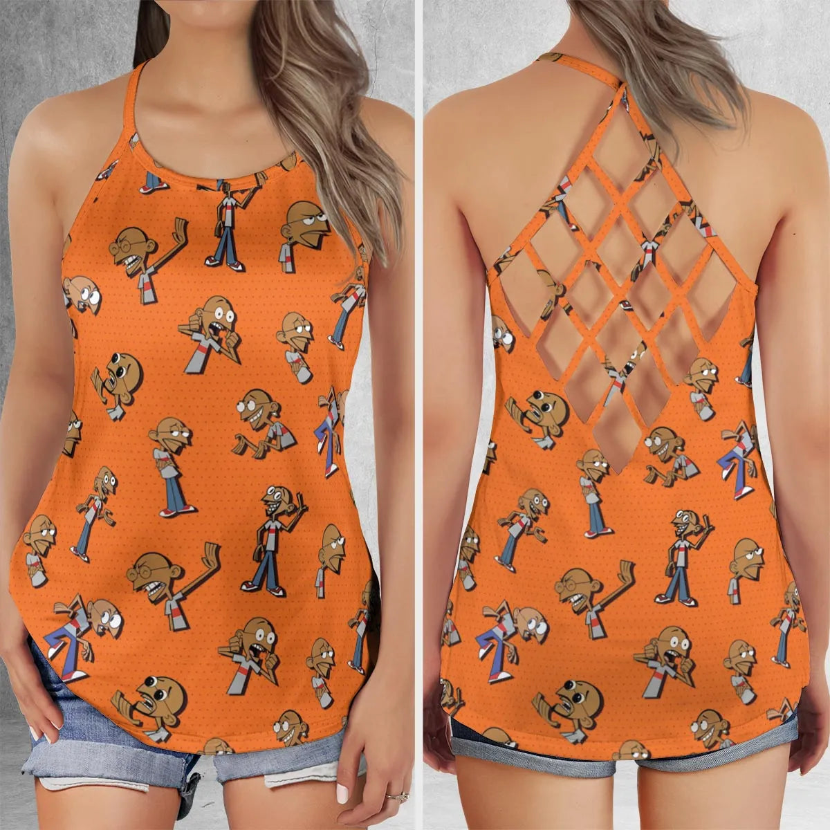 Criss Cross Tank Top - GWURUNDQ