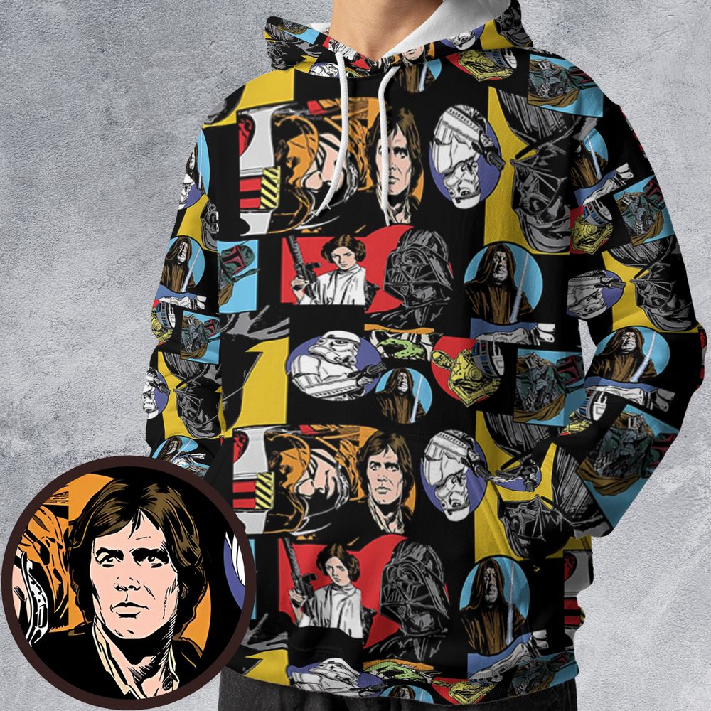 All-over Print Hoodie - 91HGEP7E -  - 1