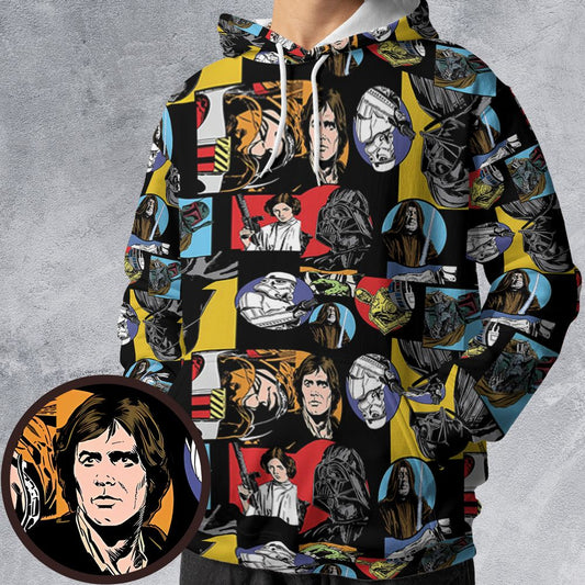 All-over Print Hoodie - 91HGEP7E -  - 1