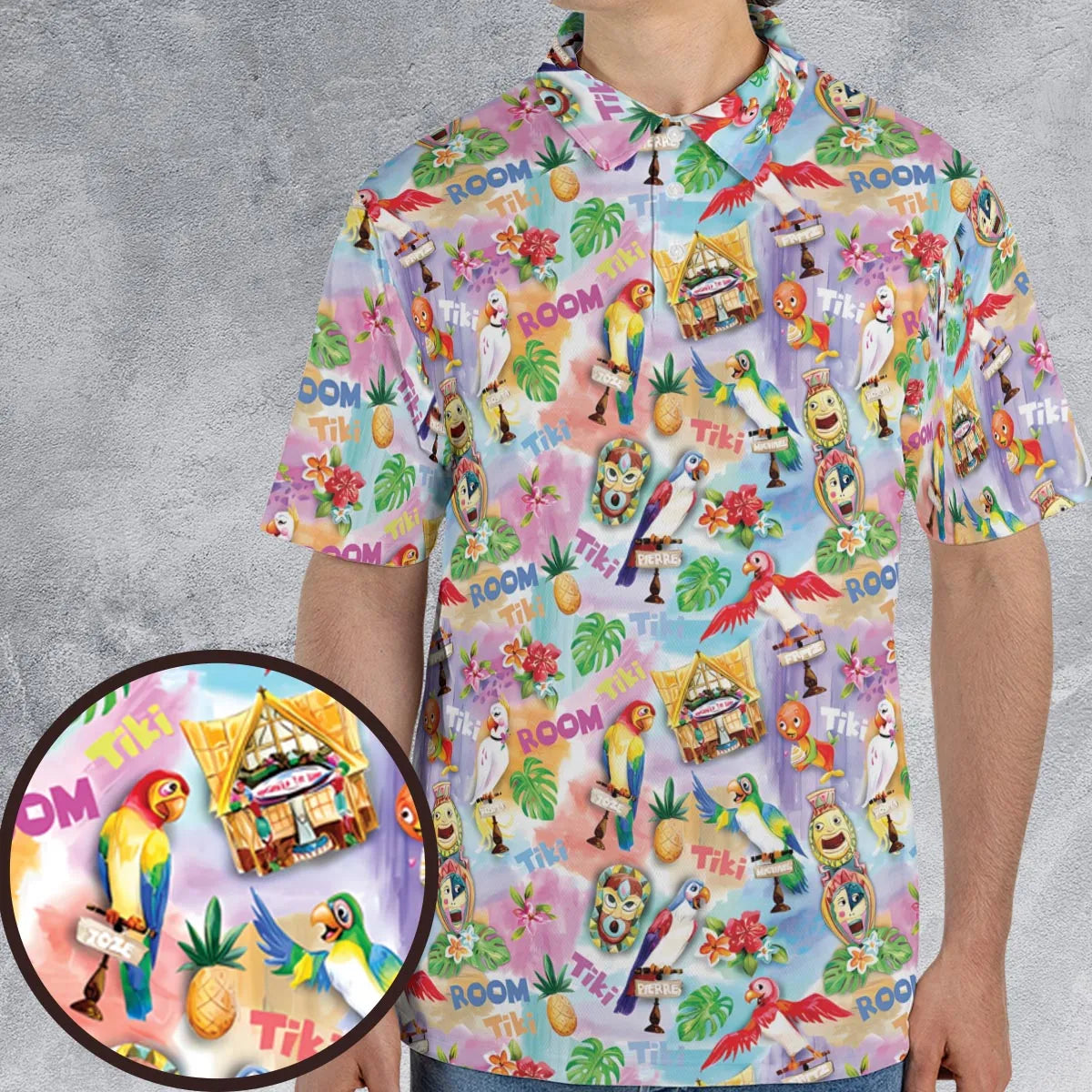 AOP Men/Women Polo Shirt - E1RX8YHU