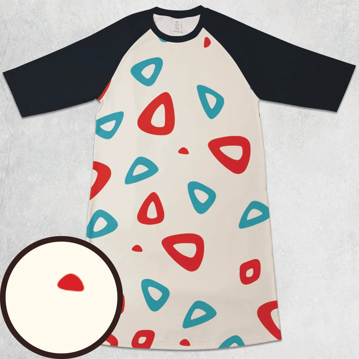 3/4 Sleeve Raglan Dress - GVPR7J7A