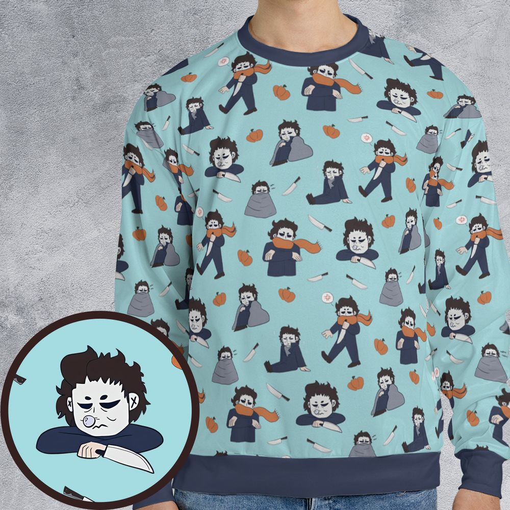 All-over Print Sweatshirt - KJAMHXPE -  - 1