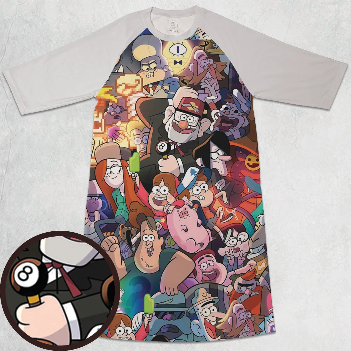 3/4 Sleeve Raglan Dress - P3VCCRGJ