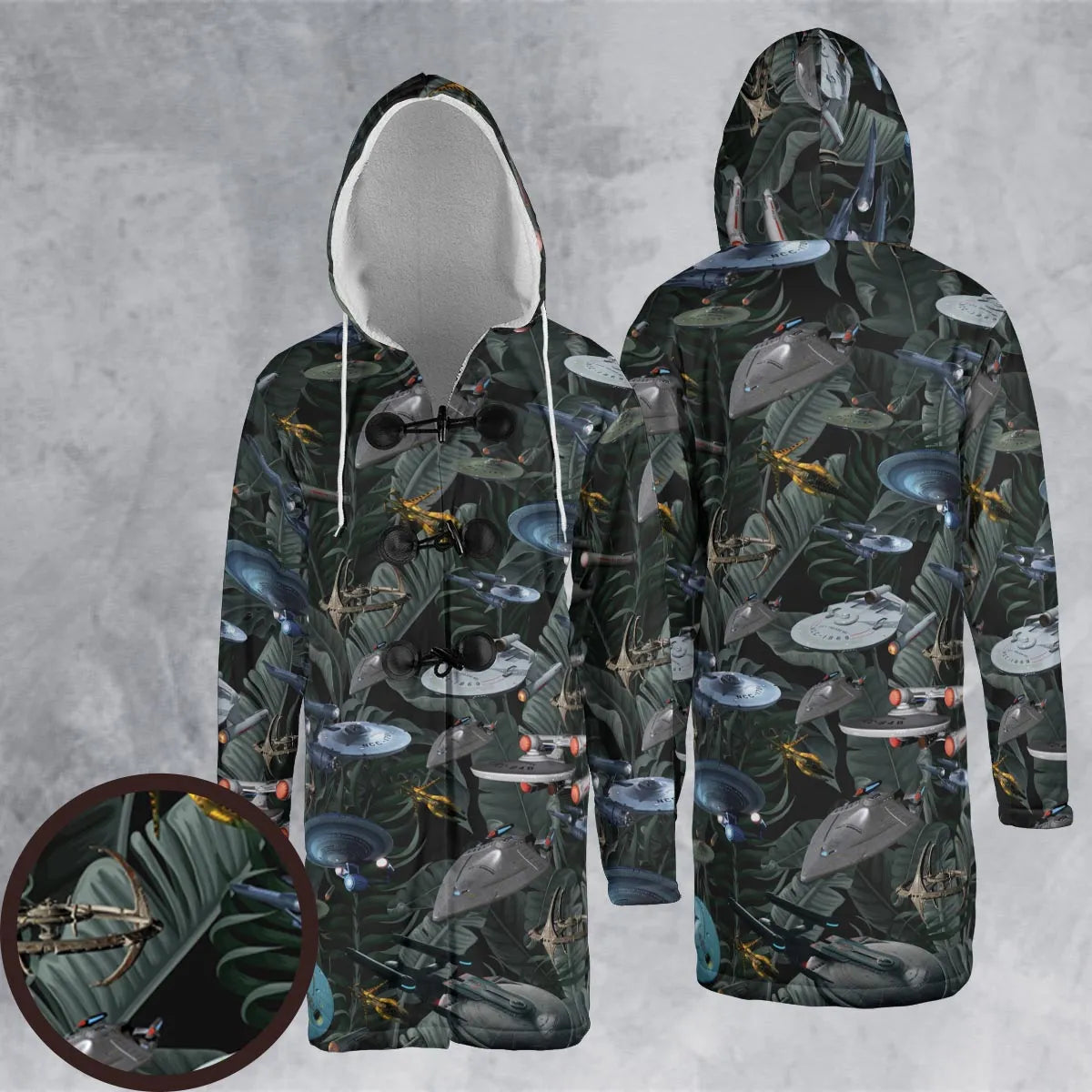 Hooded Cloak Coat - 571C38AK