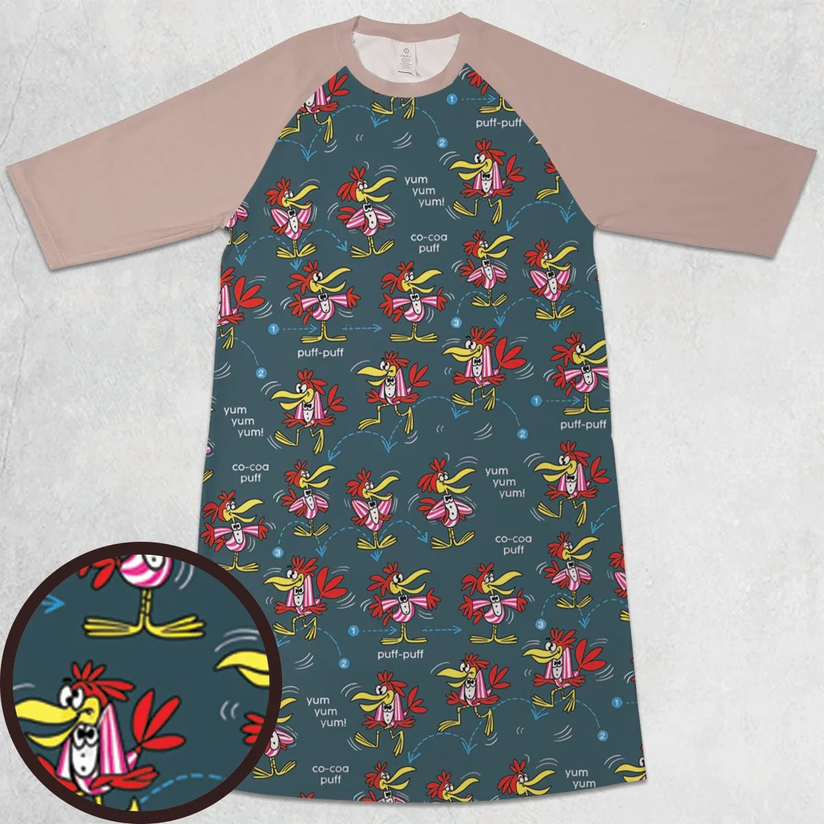 3/4 Sleeve Raglan Dress - EV3QWE77