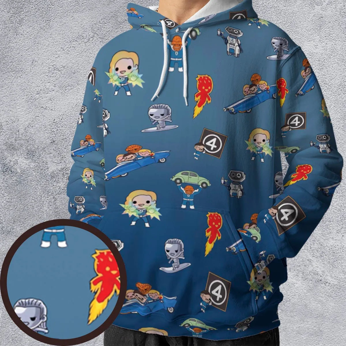All-over Print Hoodie - 8XQNXNQV