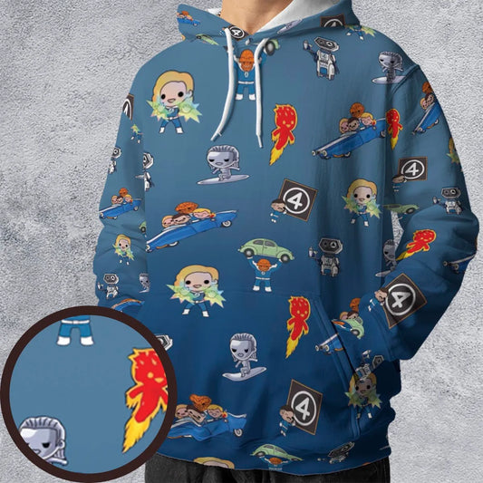 All-over Print Hoodie - 8XQNXNQV
