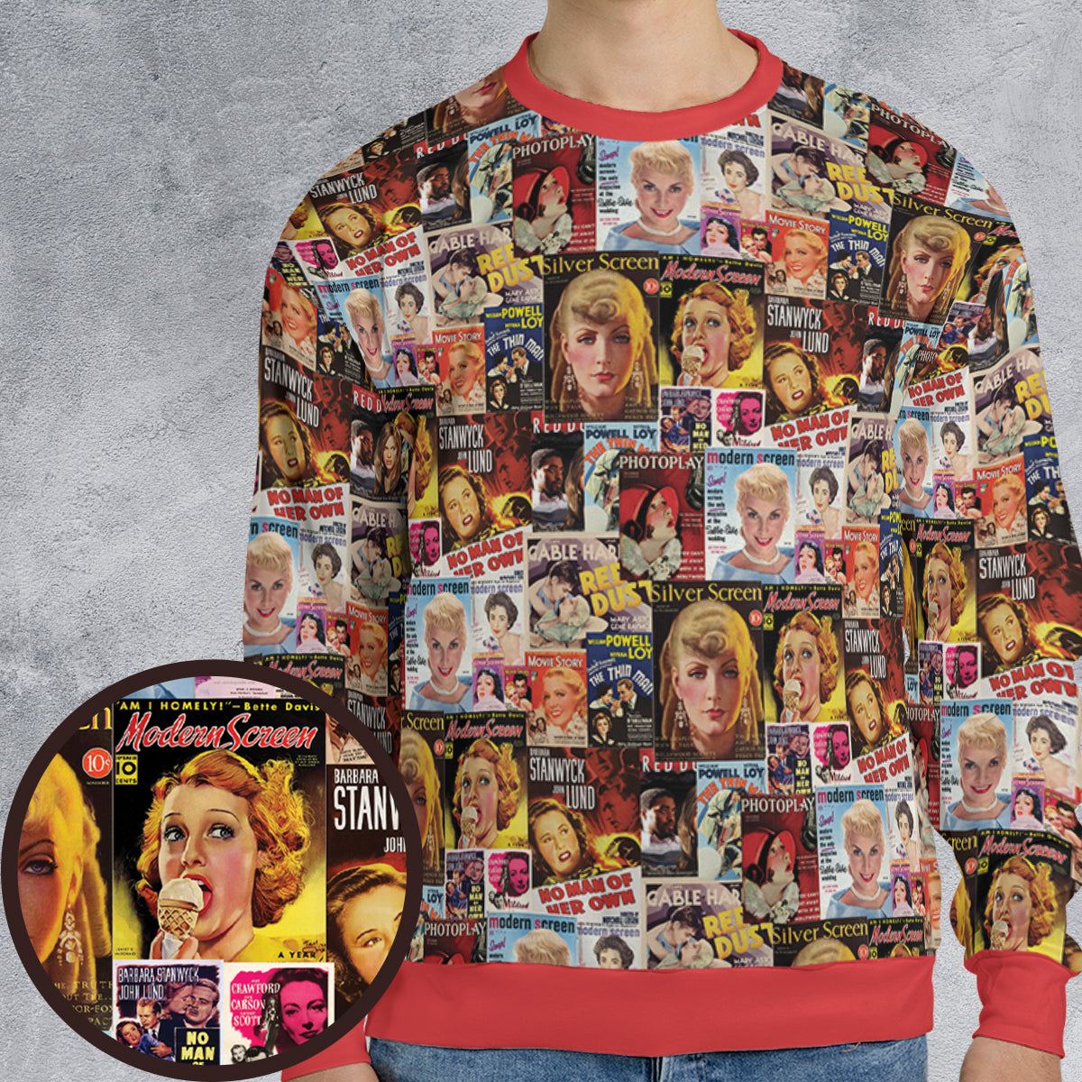 All-over Print Sweatshirt - DV6HEFKW