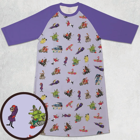 3/4 Sleeve Raglan Dress - 4LA6C4WW