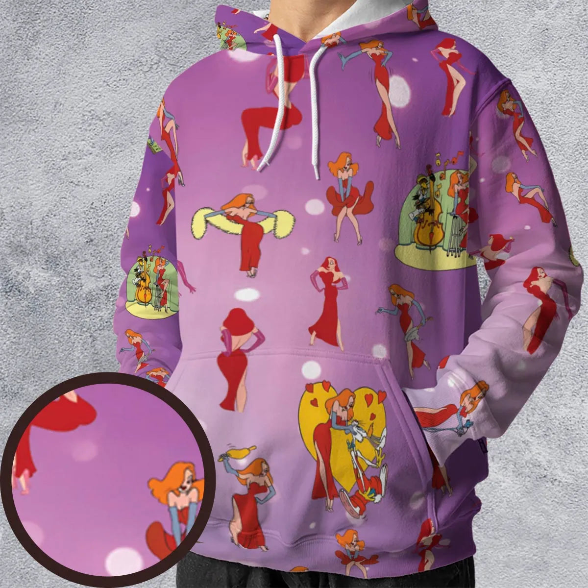 All-over Print Hoodie - D49RU3NY