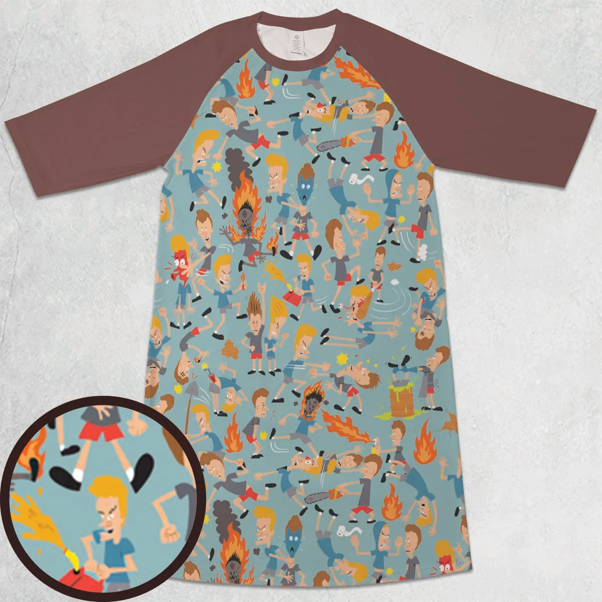 3/4 Sleeve Raglan Dress - AGCFPP7B