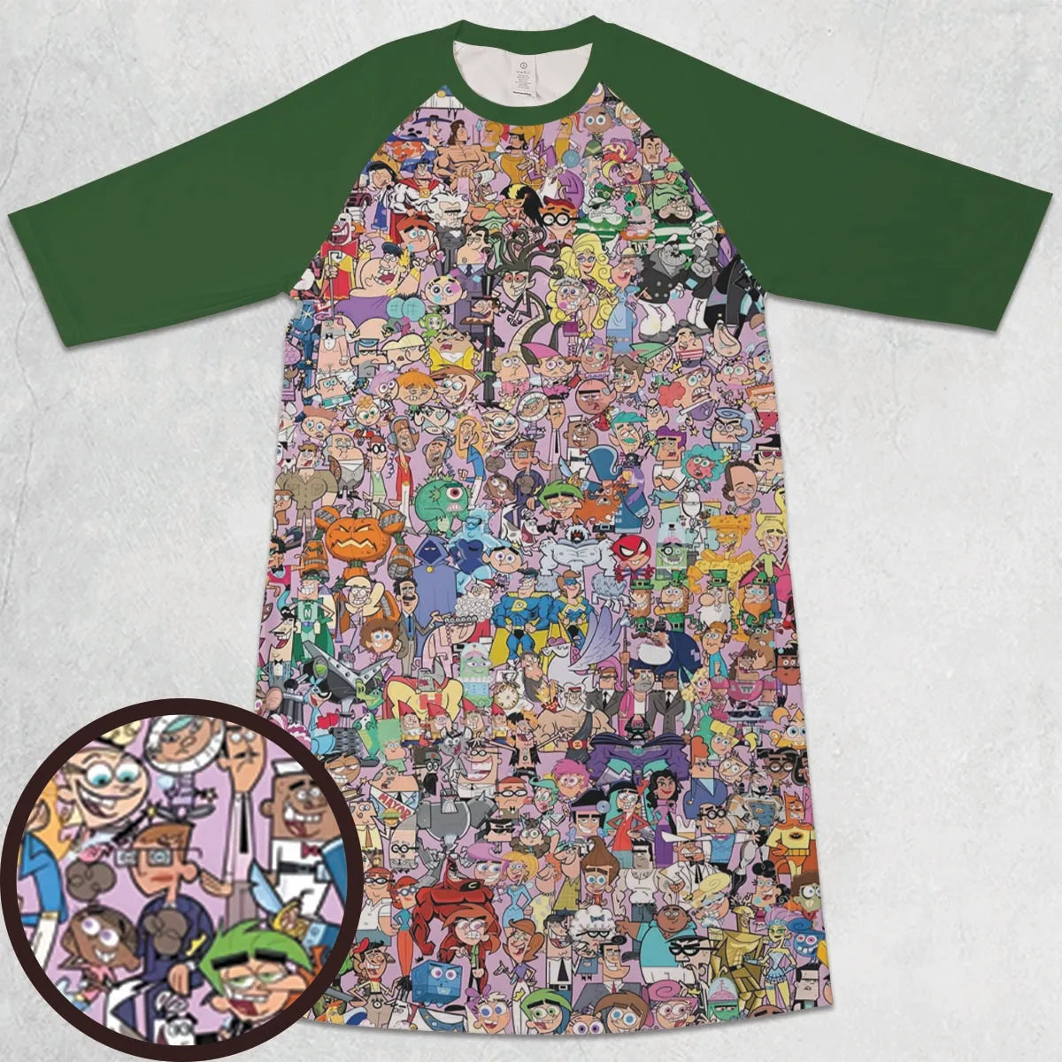 3/4 Sleeve Raglan Dress - XK8623BC