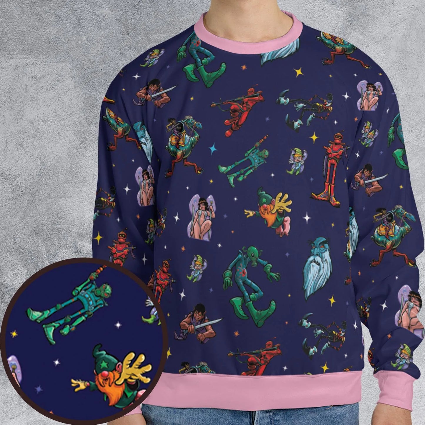 All-over Print Sweatshirt - 32EFH6JP
