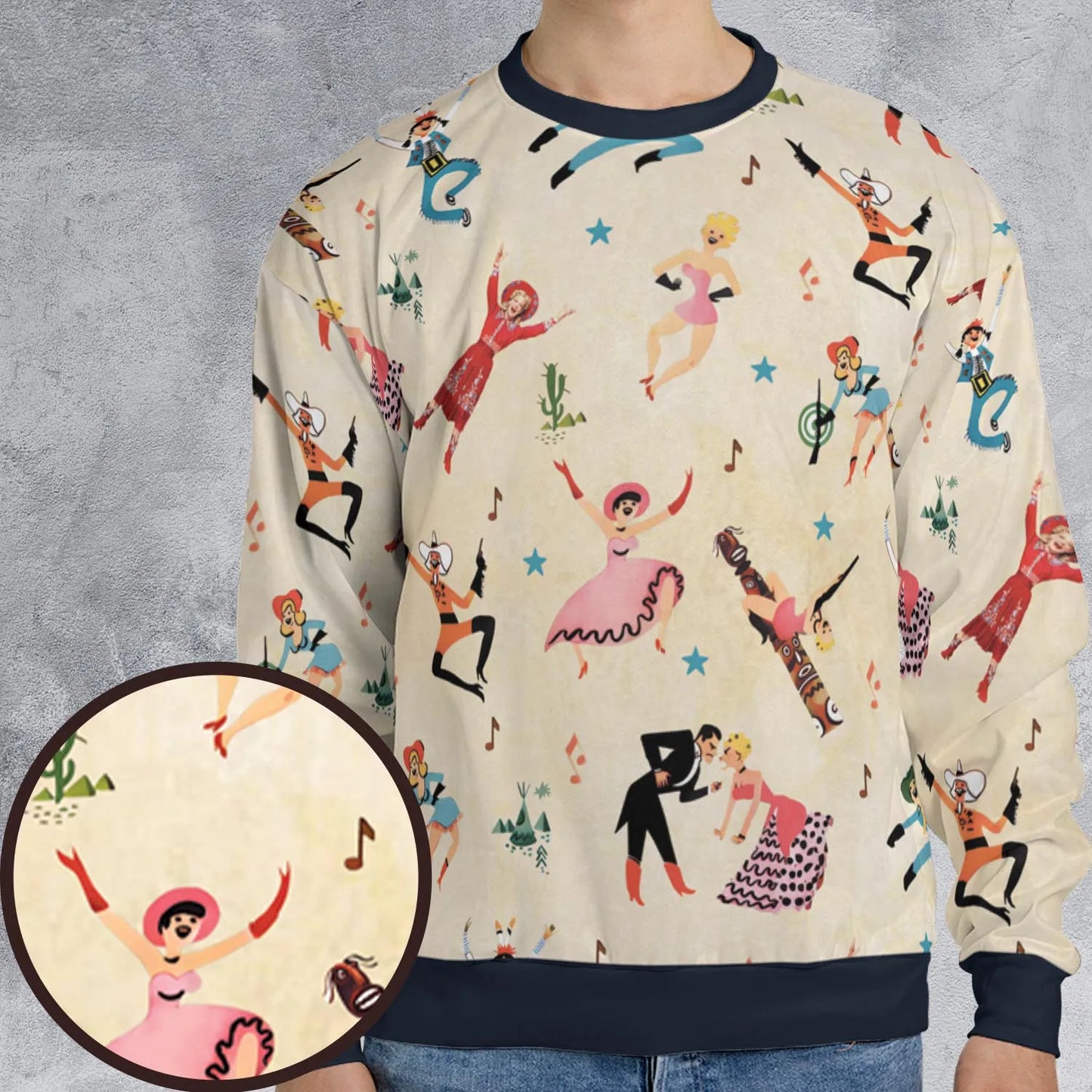All-over Print Sweatshirt - FT86QSGG