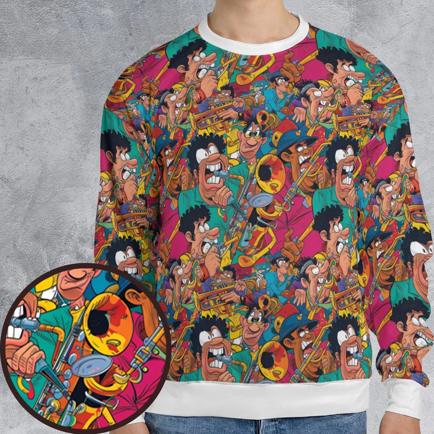 All-over Print Sweatshirt - 2MCYJSRN