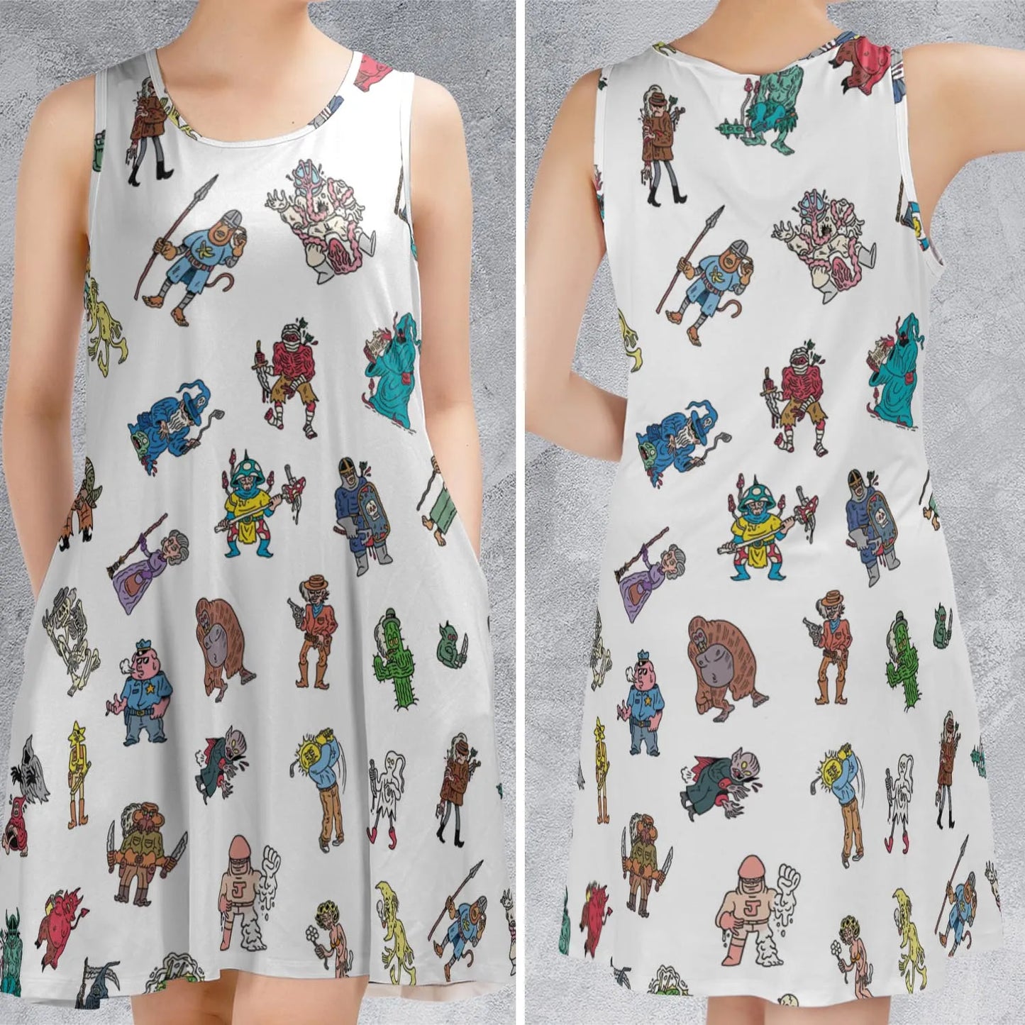 Sleeveless Dress - 4C5J1WTC