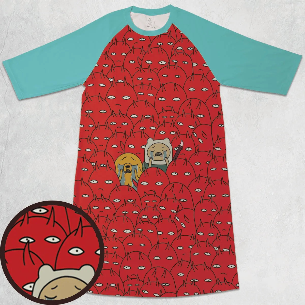 3/4 Sleeve Raglan Dress - HKBSBRU8